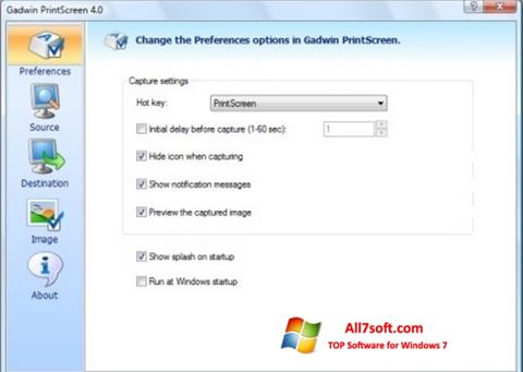 Ekran görüntüsü Gadwin PrintScreen Windows 7