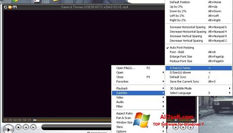 Ekran görüntüsü GOM Player Windows 7