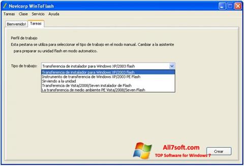 Ekran görüntüsü WinToFlash Windows 7