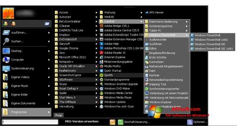 Ekran görüntüsü Start Menu X Windows 7