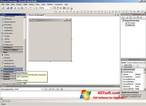 Ekran görüntüsü Microsoft Visual Studio Express Windows 7