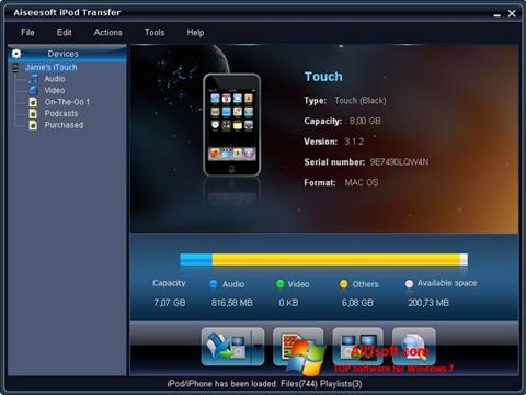 Ekran görüntüsü iPhone PC Suite Windows 7