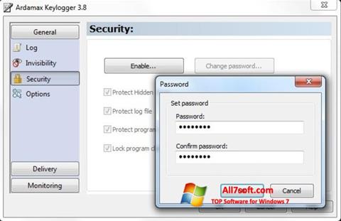 Ekran görüntüsü Ardamax Keylogger Windows 7