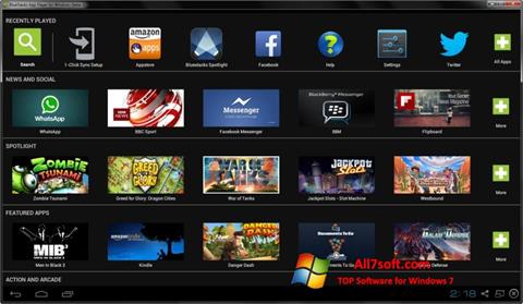 Ekran görüntüsü BlueStacks Windows 7