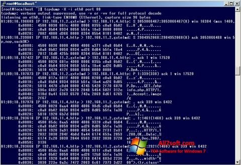 Ekran görüntüsü TCPDUMP Windows 7