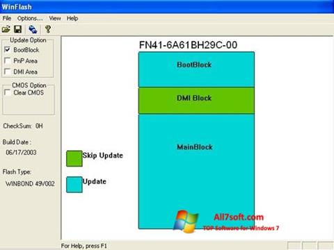 Ekran görüntüsü WinFlash Windows 7