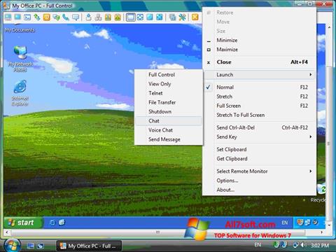 Ekran görüntüsü Radmin Windows 7