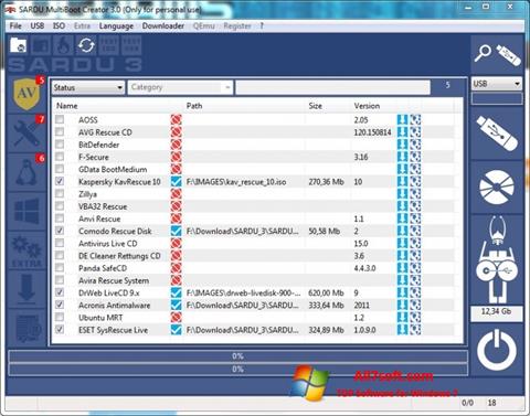 Ekran görüntüsü SARDU Windows 7