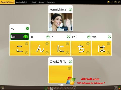 Ekran görüntüsü Rosetta Stone Windows 7