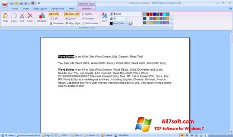 Ekran görüntüsü DocX Reader Windows 7