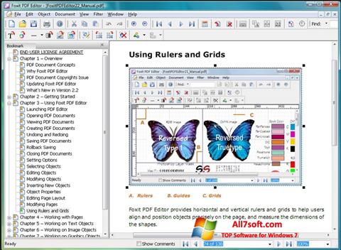 Ekran görüntüsü Foxit PDF Editor Windows 7