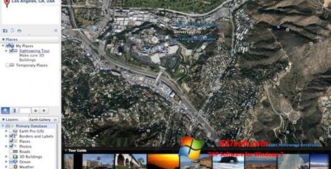 Ekran görüntüsü Google Earth Pro Windows 7