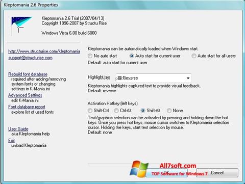 Ekran görüntüsü Kleptomania Windows 7