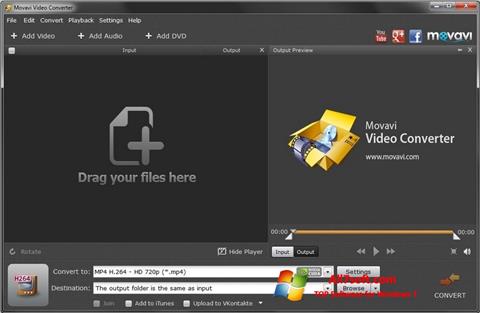 Ekran görüntüsü Movavi Video Converter Windows 7