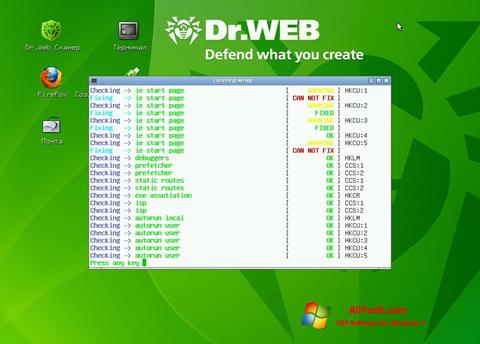 Ekran görüntüsü Dr.Web LiveCD Windows 7