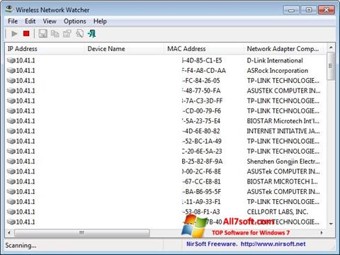 Ekran görüntüsü Wireless Network Watcher Windows 7