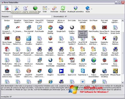 Ekran görüntüsü Revo Uninstaller Windows 7