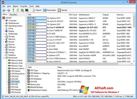 Ekran görüntüsü AIDA32 Windows 7