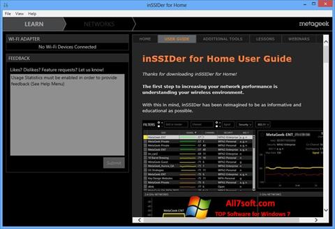 Ekran görüntüsü InSSIDer Windows 7