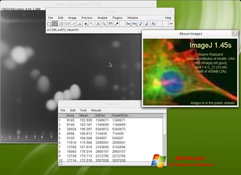 Ekran görüntüsü ImageJ Windows 7