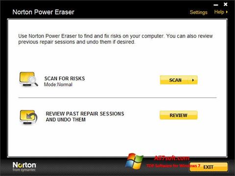 Ekran görüntüsü Norton Power Eraser Windows 7