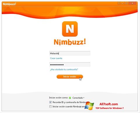 Ekran görüntüsü Nimbuzz Windows 7