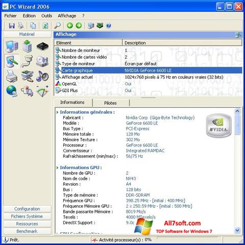 Ekran görüntüsü PC Wizard Windows 7