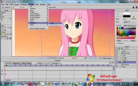 Ekran görüntüsü Anime Studio Windows 7