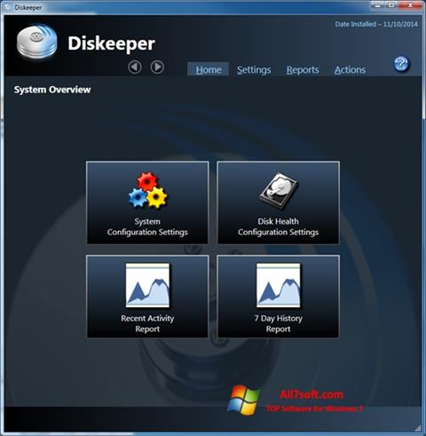 Ekran görüntüsü Diskeeper Windows 7