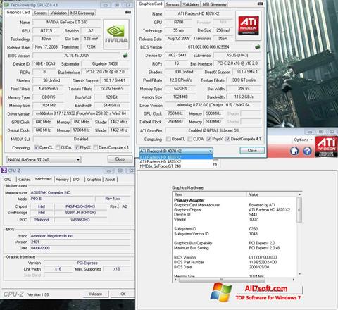 Ekran görüntüsü GPU-Z Windows 7