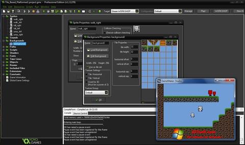 Ekran görüntüsü GameMaker: Studio Windows 7