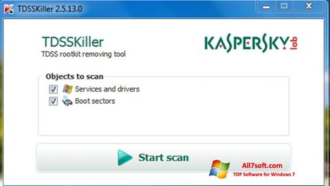 Ekran görüntüsü Kaspersky TDSSKiller Windows 7
