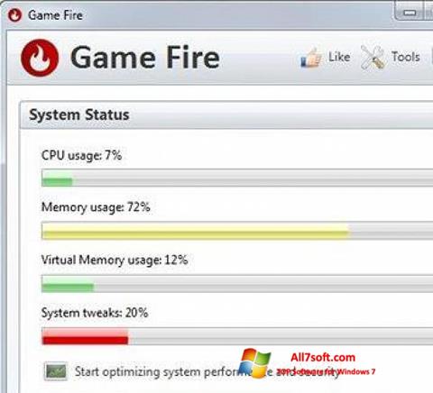 Ekran görüntüsü Game Fire Windows 7