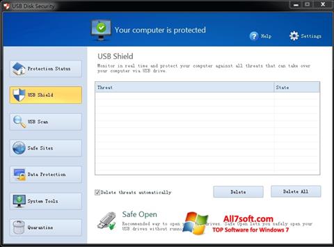 Ekran görüntüsü USB Disk Security Windows 7