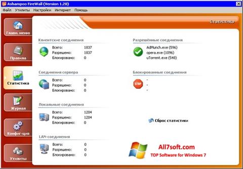 Ekran görüntüsü Ashampoo Firewall Windows 7