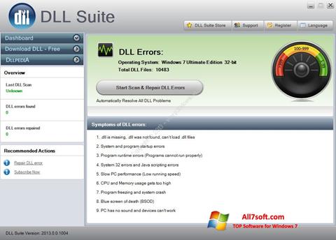 Ekran görüntüsü DLL Suite Windows 7