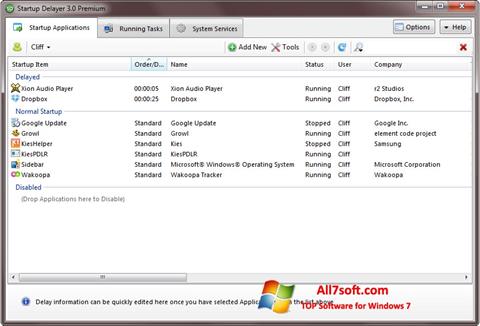 Ekran görüntüsü Startup Delayer Windows 7