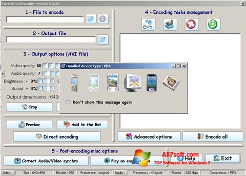 Ekran görüntüsü PocketDivXEncoder Windows 7