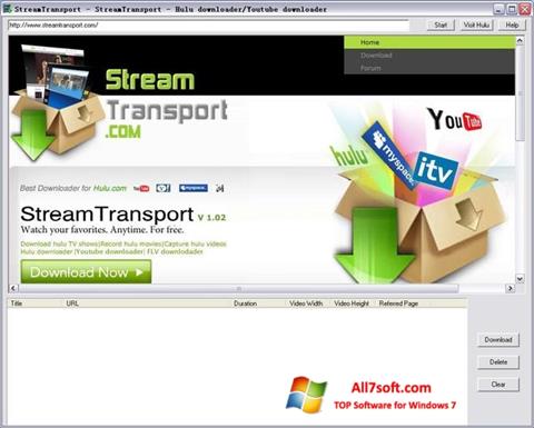 Ekran görüntüsü StreamTransport Windows 7